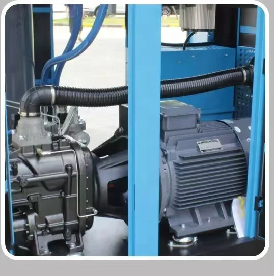 Energy-Efficient 15HP/11Kw Portable Screw Air Compressor Low Noise 10 Bar 1.4M3/min 49.4cfm Industrial Compressors Core Engine