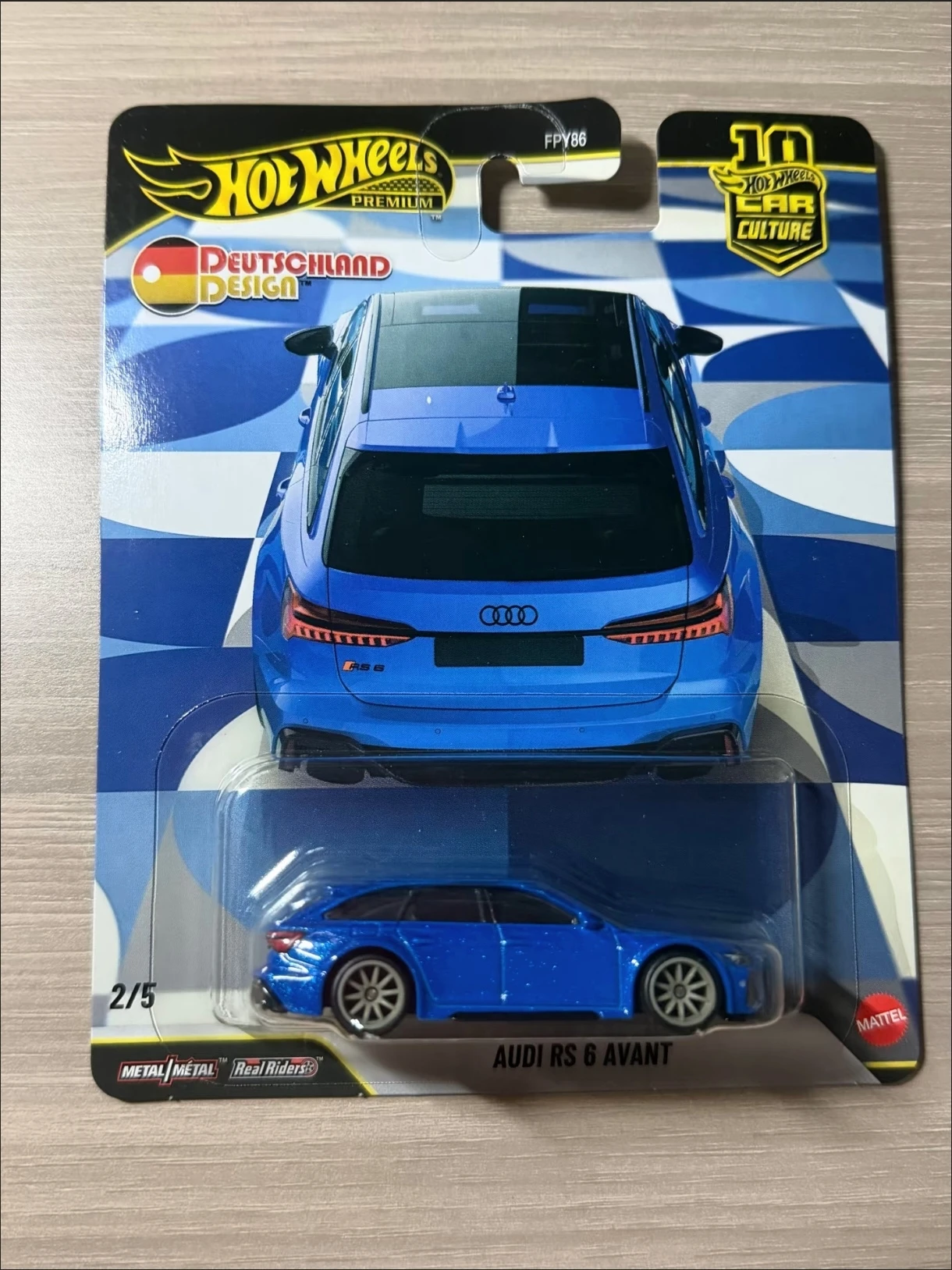 In Stock Hot Wheels Premium Cars Deutschland Design 1:64 Diecast Audi RS 6 Avant BMW M5 Porsche 718 Cayman GT4 Model Collect Toy