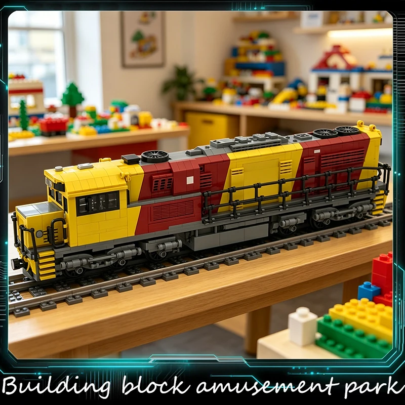 

1492 Parts MOC Freight Railway Locomotive Model Technology Building Block Creative Children Toy Christmas Surprise Display Gift