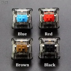 BSUN Switches Mechanical Keyboard Black Blue Brown Red Key Switch for CIY Sockets SMD 2Pin Thin Pins Compatible with MX Switch