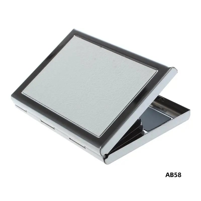 2X Waterproof Stainless Steel Business ID Credit Card Wallet Holder Case Box Pursecolor:White