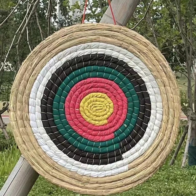 

50cm 1/2 layer 6 Rings StrawArchery Target Handmade Bow Target Bow Arrow Target for Recurve Bow Longbow or Compound Bow
