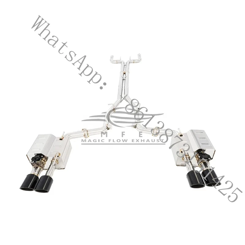 

Suitable Plug & Exhaust Pipe Muffler Valved Quattroporte 3.0T 2014-Present Catback with Carbon Fiber Exhau