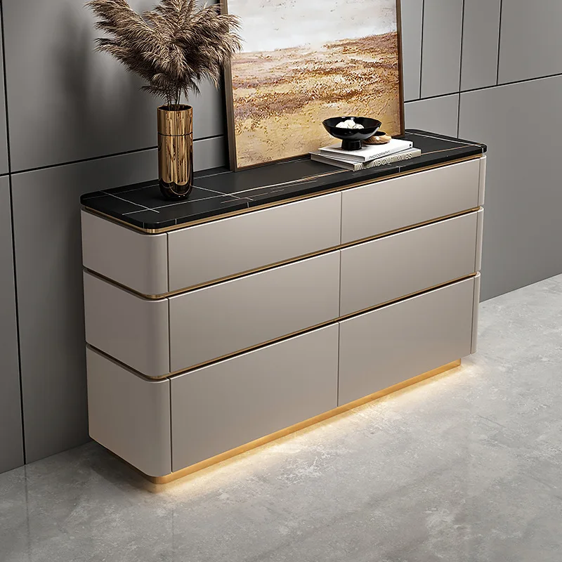 

Итальянский роскошный комод из массива дерева, элегантный шкаф для хранения для столовой и спальни с выдвижными ящиками, для домашнего использования