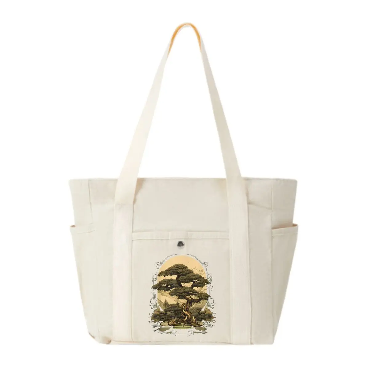 

Bonsai Tree Art Design Women's Fashion Shoulder Bag Class Large Capacity Student Tote Bag