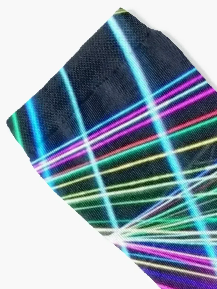 Awesome laser tag carpet: light show Socks sheer funny gift Heating sock moving stockings Socks For Man Women's