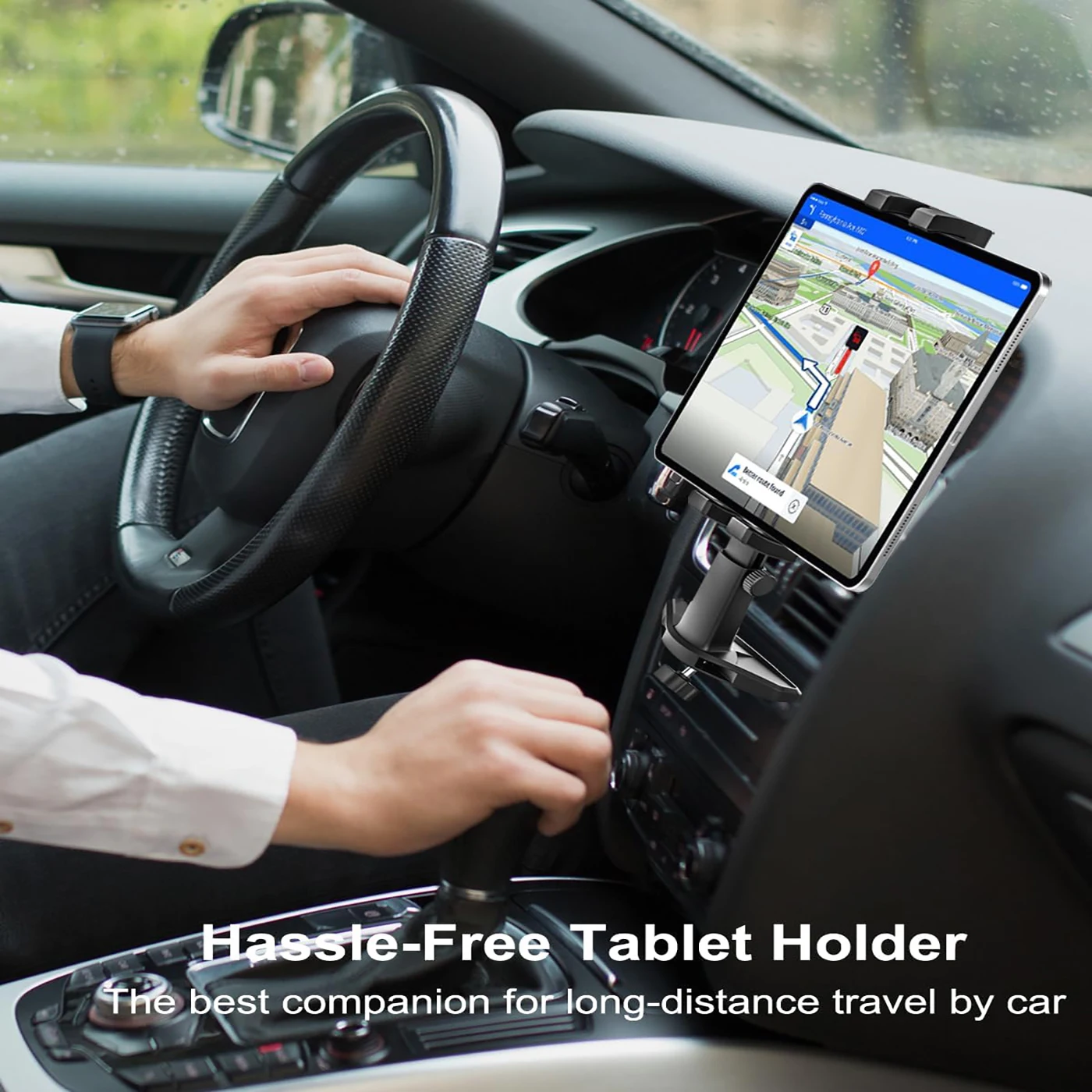 Car CD Slot Tablet Phone Holder  Navigation Answer No Head Car CD Tray Mount for iPad for 4-13 inch Devices
