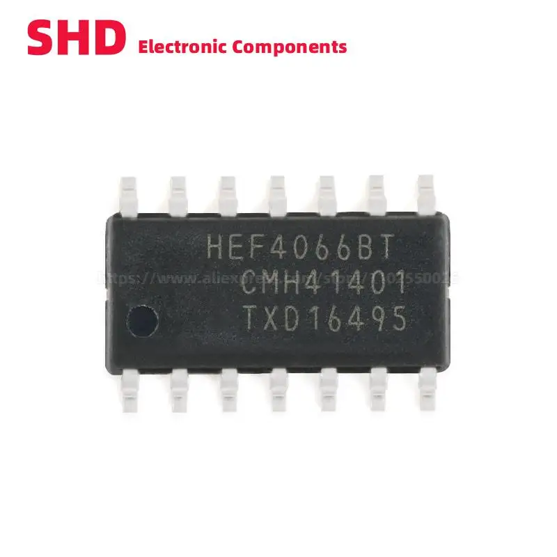 10PCS HEF4066BT,653 HEF4066BT HEF4066 SOIC-14 Analog Switch ICs SMD IC