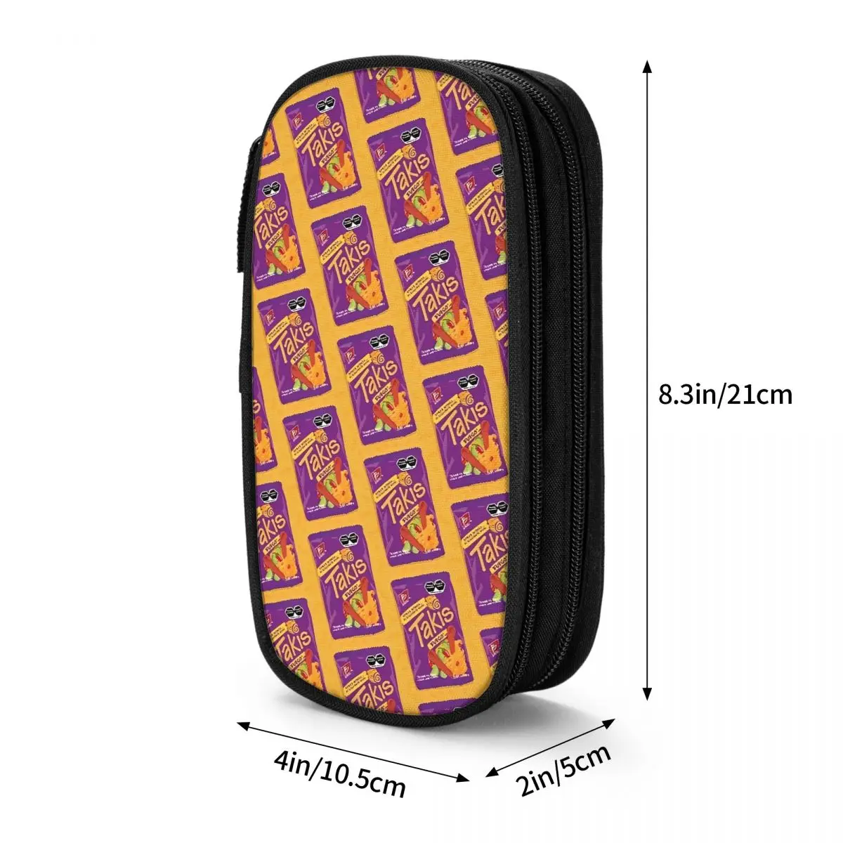 مقلمة تاكيس تشيلي من رقائق التورتيلا المكسيكية مقلمة مدرسية بطبقة مزدوجة للفتيات والأولاد صندوق رصاص محمول أدوات مكتبية مدرسية