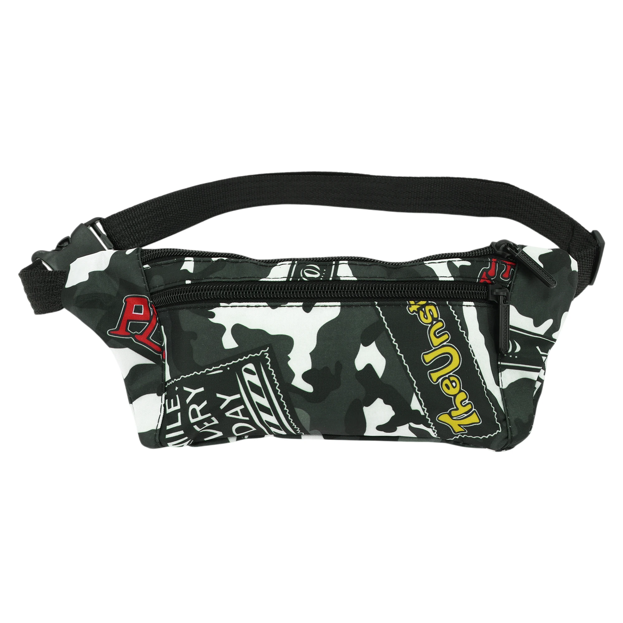 X Autohaux Thin Camo Fanny Pack رمادي 1 قطعة #1
