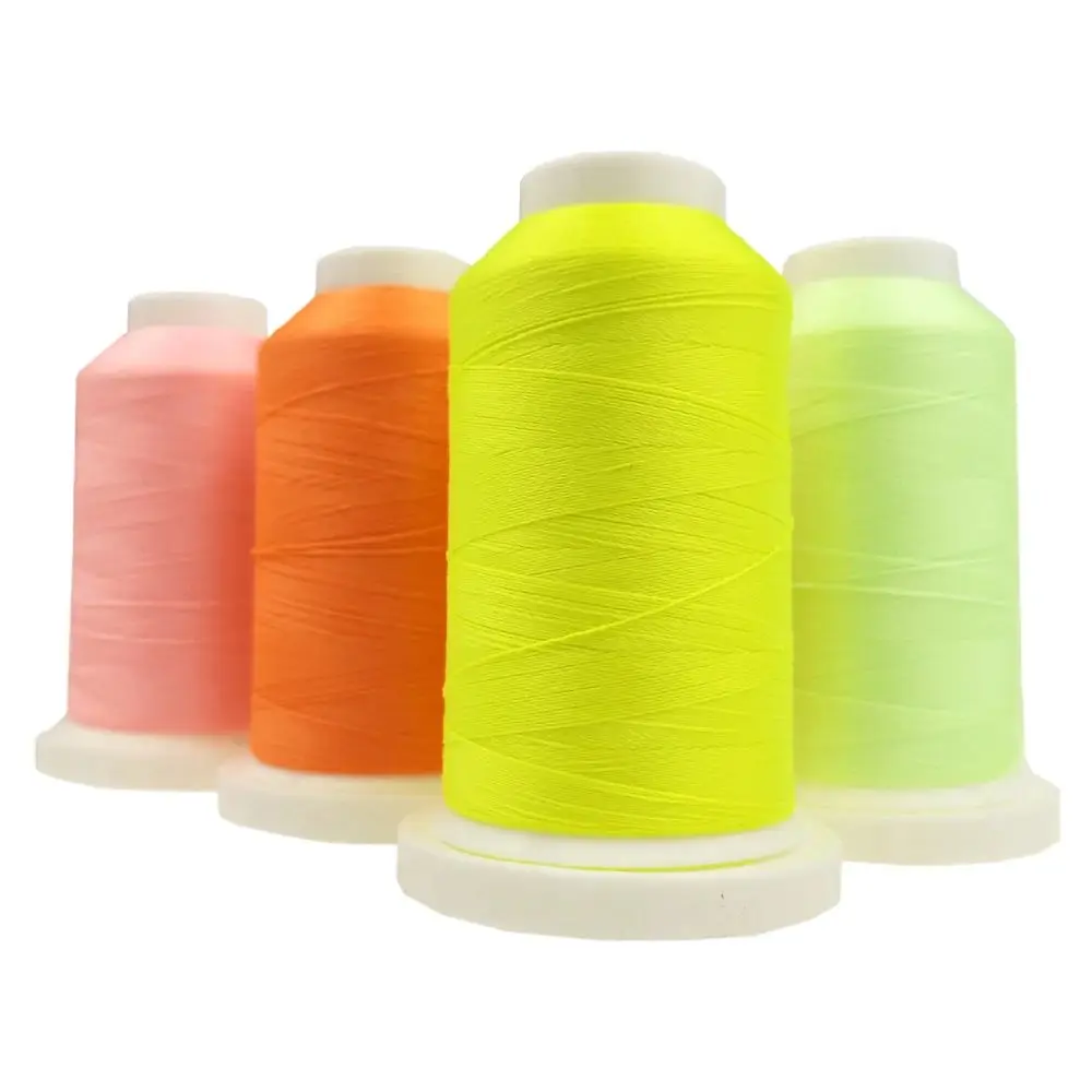 2PC 1000 Yards Luminous Embroidery Thread Glow In The Dark Cross Stitch Sewing Thread DIY Handmade Stitch Sewing Line Accessorie