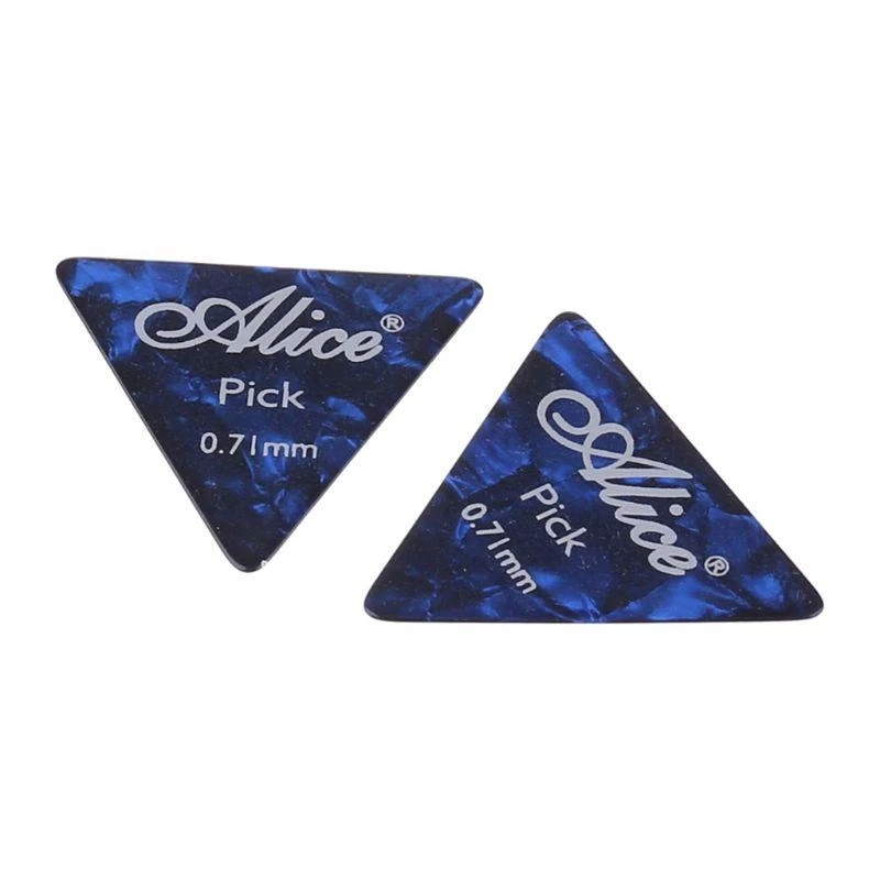 12 Pcs Colorful for Triangle Guitar Picks Thin Heavy Guitar Plectrums