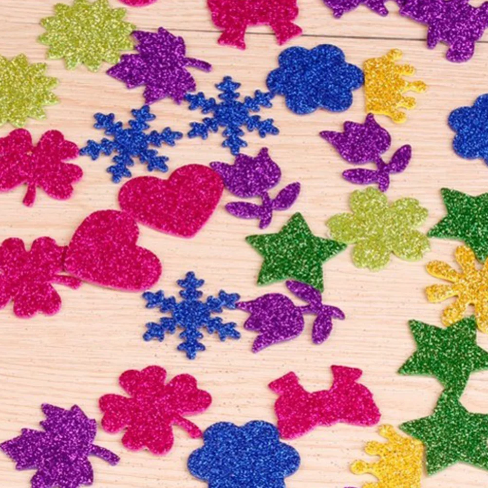 50 قطعة بريق البطاقات ورقة A4 سباركلي الملونة ورق الحرف لسجل القصاصات Crafts بها بنفسك الحرف دعوات الملصقات بريق البطاقات