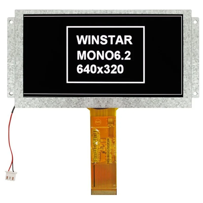 WF62ATXGRDNN0 pantalla Winstar el modelo es un gráfico 6,2 "TFT LCD 640x320 pantalla monocromática nuevo y original 1 pieza por lote