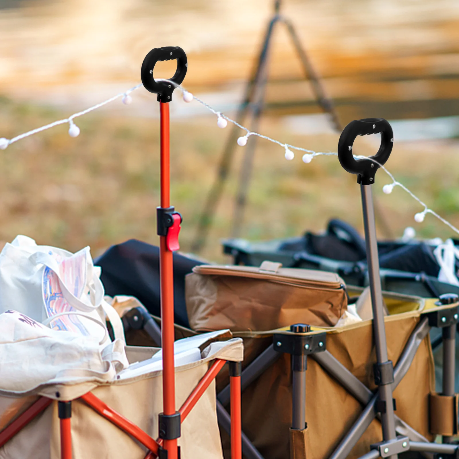 

Wagon Push Car Replacement Wagon Push Handle For Camping Trolley Garden Cart Accessory Outdoor Utility Cart Handle