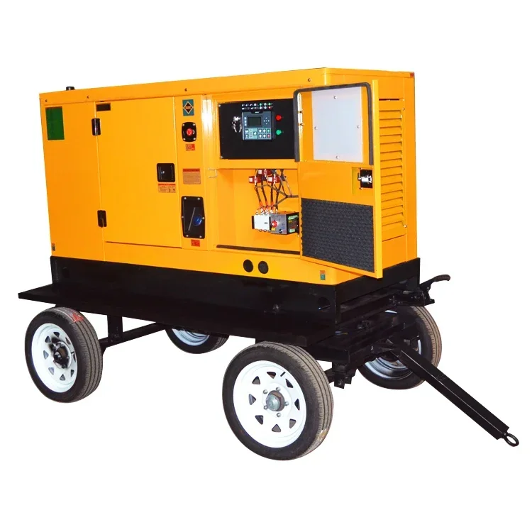 trailer diesel generator power genset trailer type 20kva 25kva  30kw 30kva 50kw 100kw 120kw diesel generator trailer