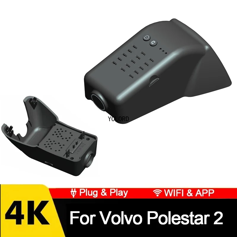

Новый UHD 4K DashCam Plug and Play специальный автомобильный видеорегистратор Dash Cam видеорегистратор для Volvo Polestar 2 2021 2022 2023 2024