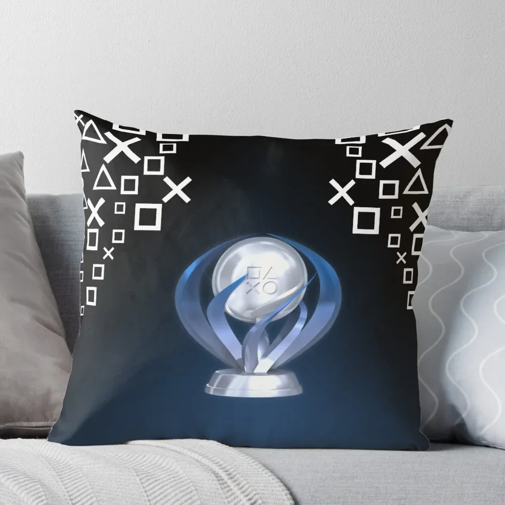 Platinum Trophy Throw Pillow Plaid Sofa luxury sofa pillows Pillow Cases