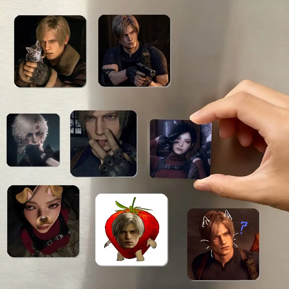 Game Cool A-Resident Evil-S Refrigerator Magnet Square Stickers - Can Be Used To Personalize Home Decoration And Are Ideal Gifts