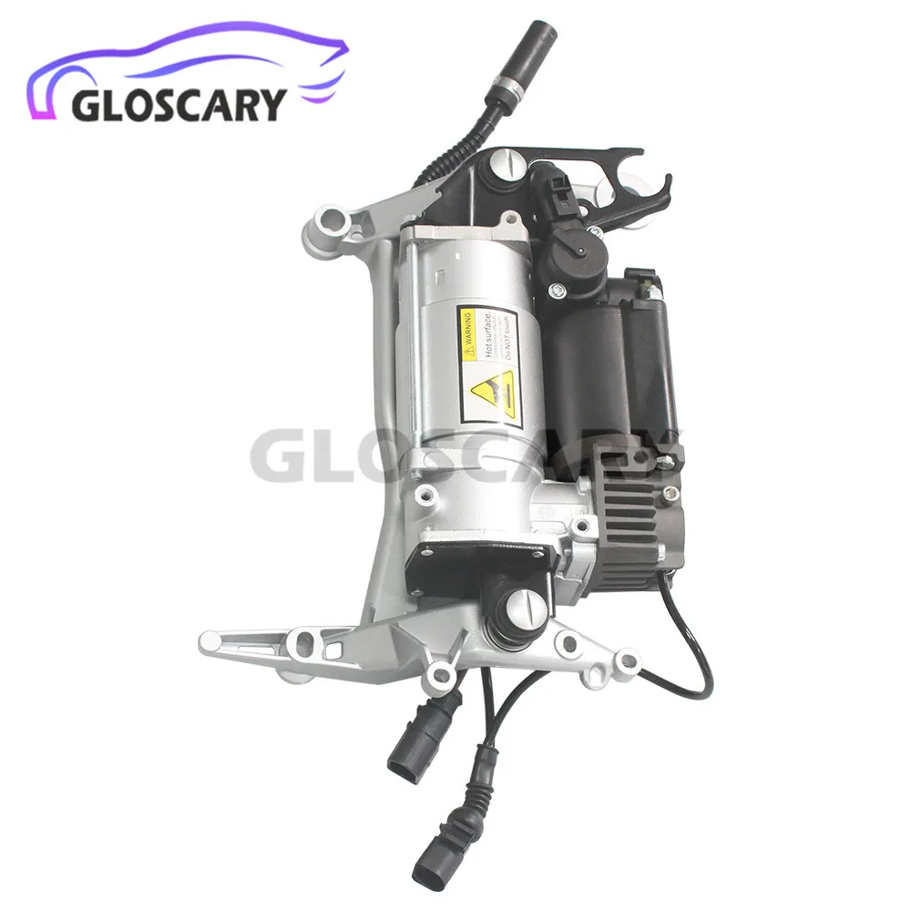 Air Suspension Compressor Pump With Bracket + Air Pipe For Audi Q7 4L VW Touareg 7L Porsche Cayenne 9PA 7L8616006A 7L8616006C