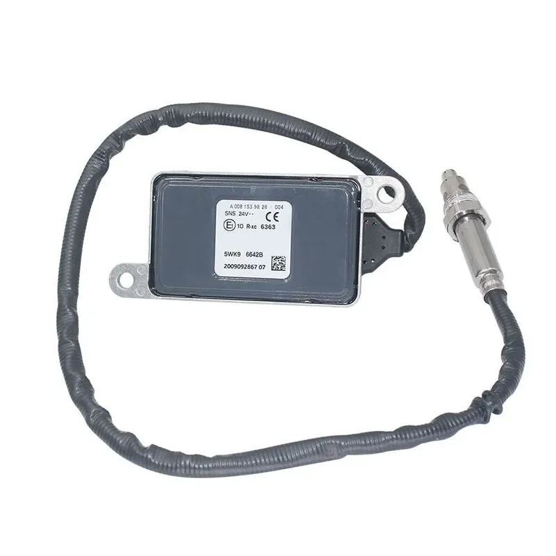 NOx Sensor for Mercedes-Benz 5WK96642B A0081539828 Nitrogen Oxygen Sensor 24V Square Four-Way Cross-Border