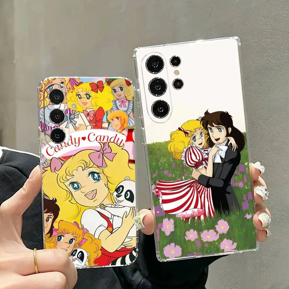 M-Manga C-Candy  Phone Case For Samsung S25,S24,S21,S22,S23,S30,Ultra,S20,Plus,Fe Transparent Cover