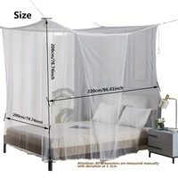 Large White Outdoor Camping Mosquito Net - Insect-Proof, Protective, Breathable, and Portable  Bedroom, Hammock, and Tent Use