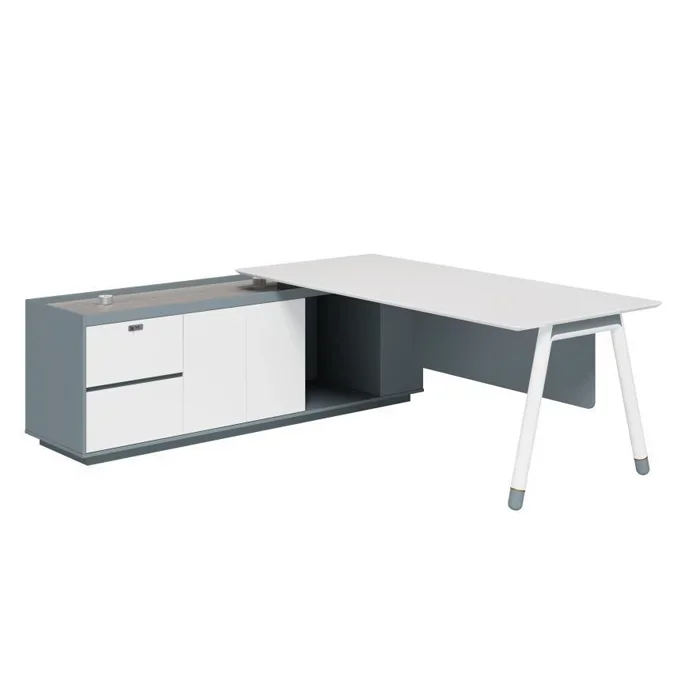 Small Unique Modern Simple Home Corner Office Desk Executive Table with Drawers