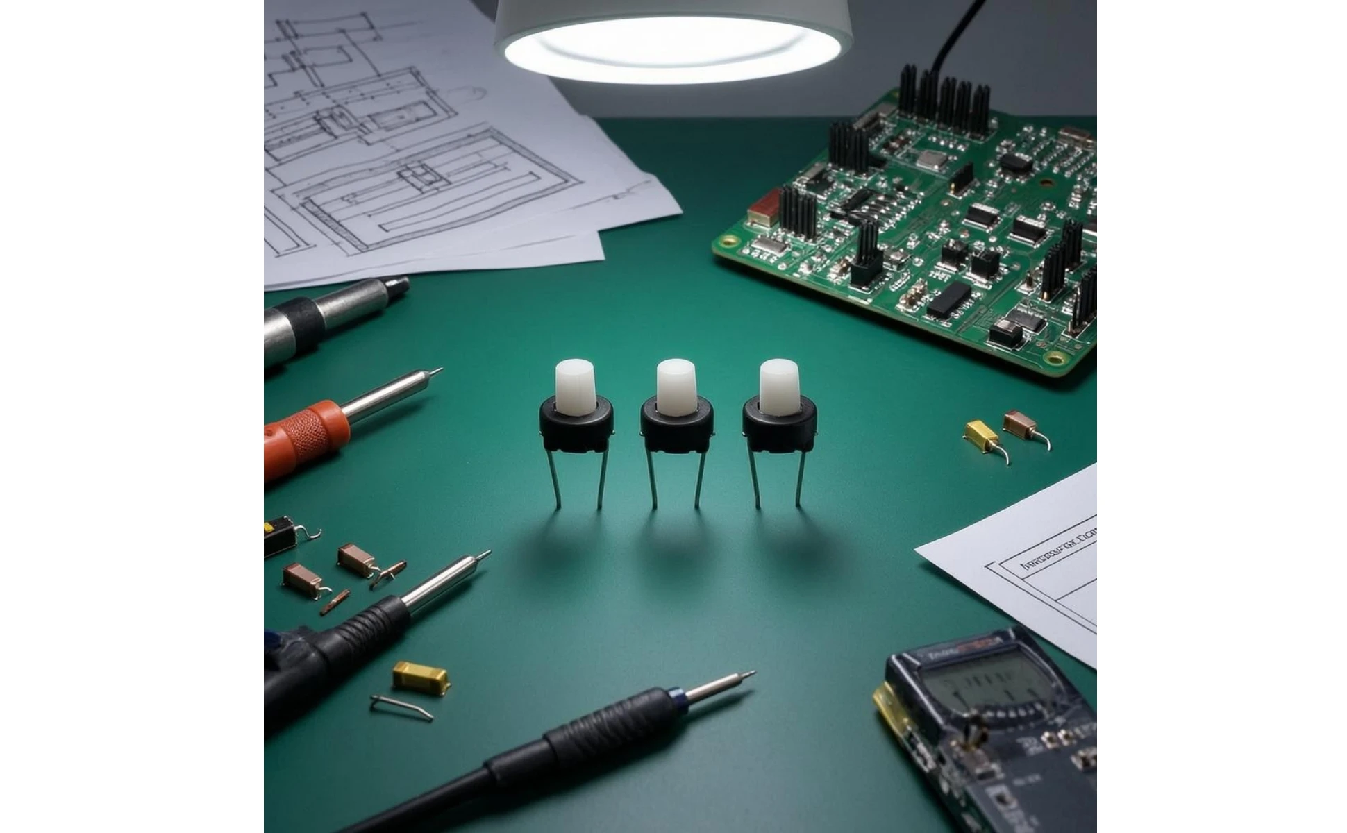 6 X 6 X 5 Mm Switch PCB Mount Through-Hole Tactile Switch Electronic Part Compact Breadboard Use for Musical Instruments 6 X 6 X 5 Mm Switch PCB Mount Through-Hole Tactile Switch Electronic Part Compact Breadboard Use for Musical Instruments