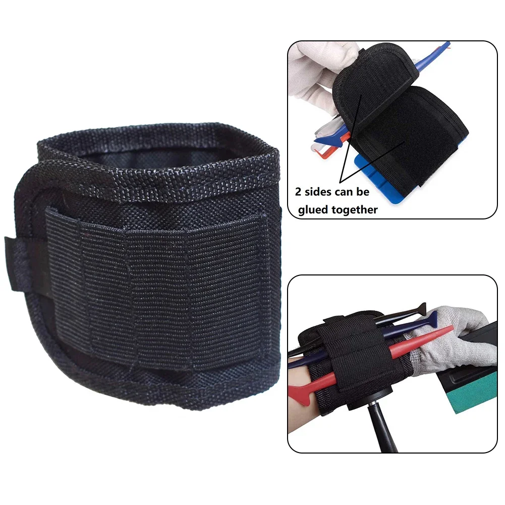 Multifunctional Wrist Pocket Bag Waist Bag Magnet Oxford Stick Squeegee Tools Bag Storage Wrist Black Cutter Bag Film Holder