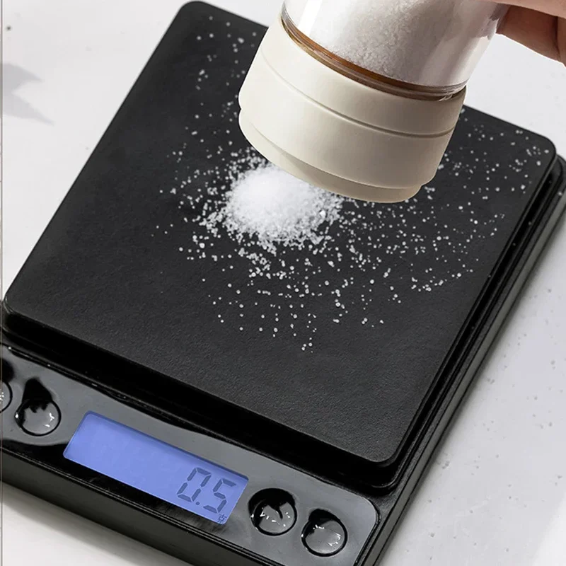 

New Glass seasoning jar controlled salt seasoning bottle quantitative salt jar sealed moisture-proof seasoning box household kit