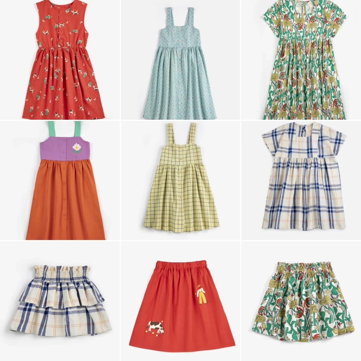 

Платья для девочек и мам 2026 SS: Новая коллекция весна-лето, футболки с цветочным принтом, юбки, шорты, детские летние платья-принцессы, одежда