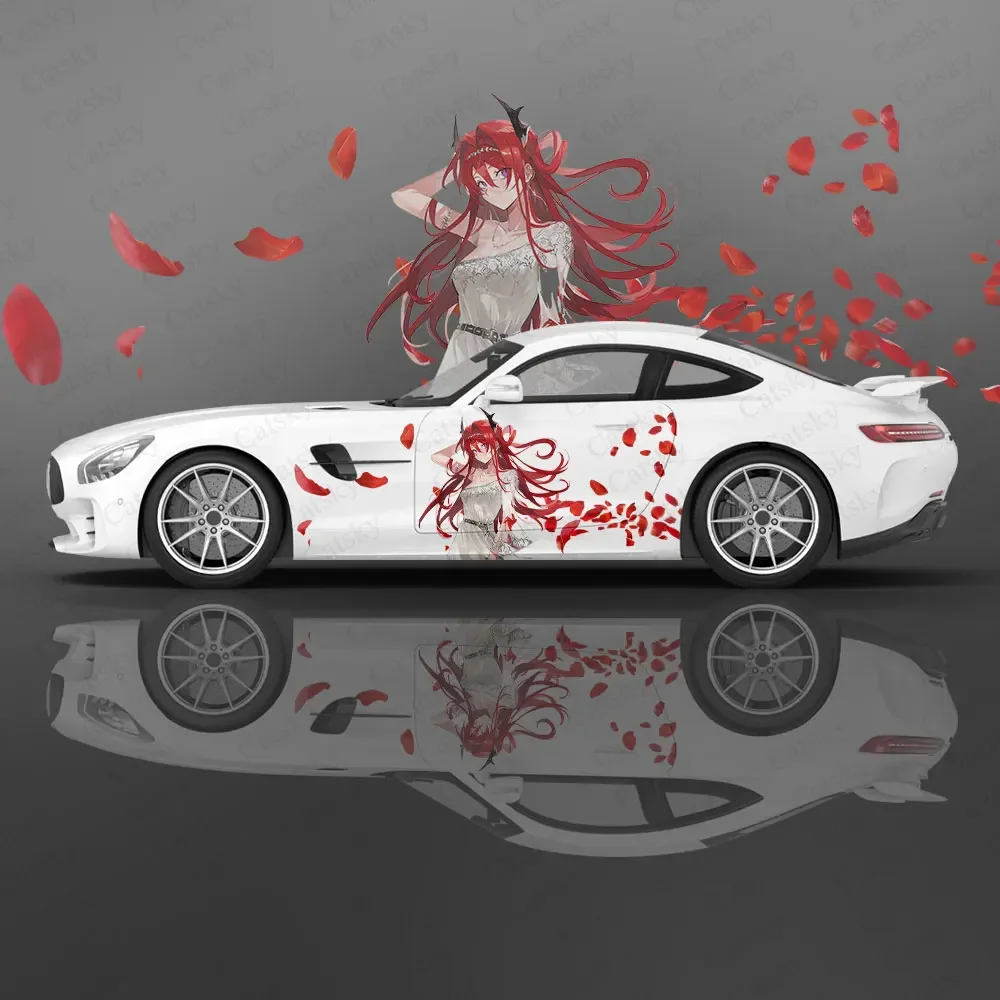 Surtr (Arknights) Anime Car Decal Flower Vinyl Car Stickers SUV Side Graphics Decals, Universal Size, Vehicle Body-Decals