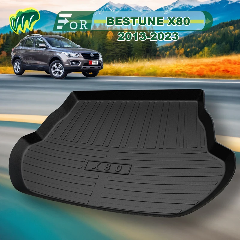 

For BESTUNE X80 2013-2023 TPE Custom Fit Car Trunk Mat All Season Black Cargo Mat 3D Shaped Laser Measured Trunk Liners