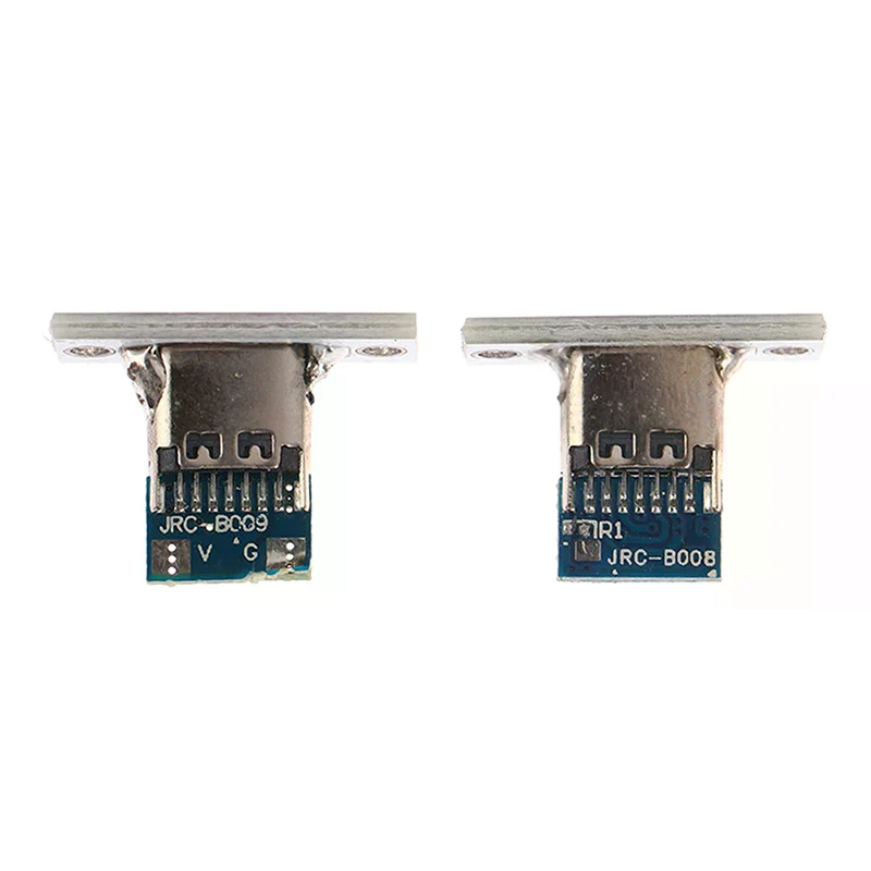 USB 3.1 Type C Socket Fixing Plate Type-C USB Jack 3.1 Type-C 2Pin 4Pin Female Connector Jack Charging Port 10pcs
