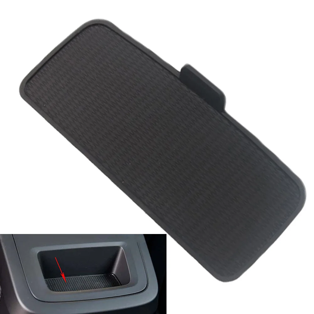 Car Rear Armrest Storage Box Rubber Bottom Pad For XC60 For XC90 For V90 Automobile Interior Rubber Storage Mat