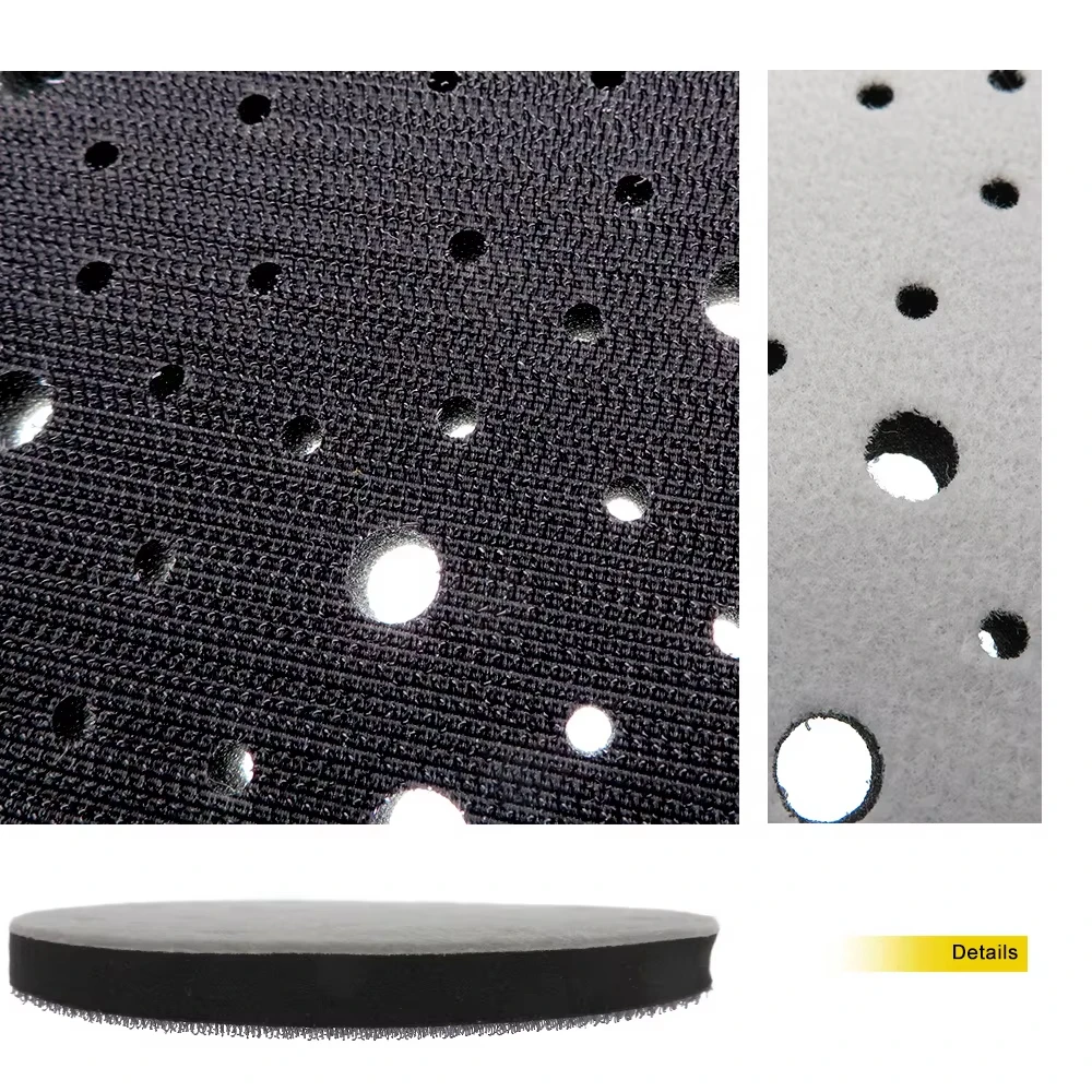 6 بوصة هوك وحلقة لينة واجهة وسادة 52 ثقوب الرملي القرص عازلة الإسفنج واجهة وسادة وسادة ل دعم الوسادة