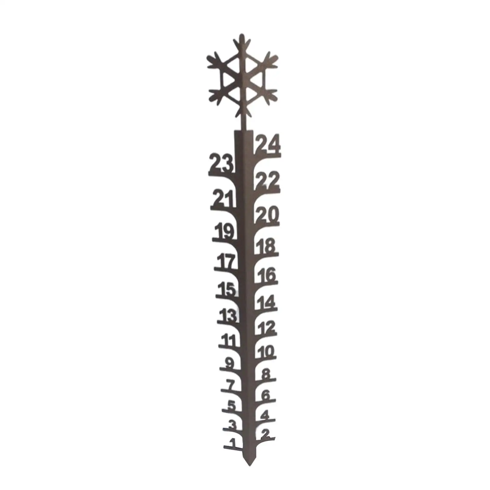 Wrought Rustrpoof Handmade Snow Measuring Stick for Outside Outdoor Yard, Lawn, Grass, Garden Decorations
