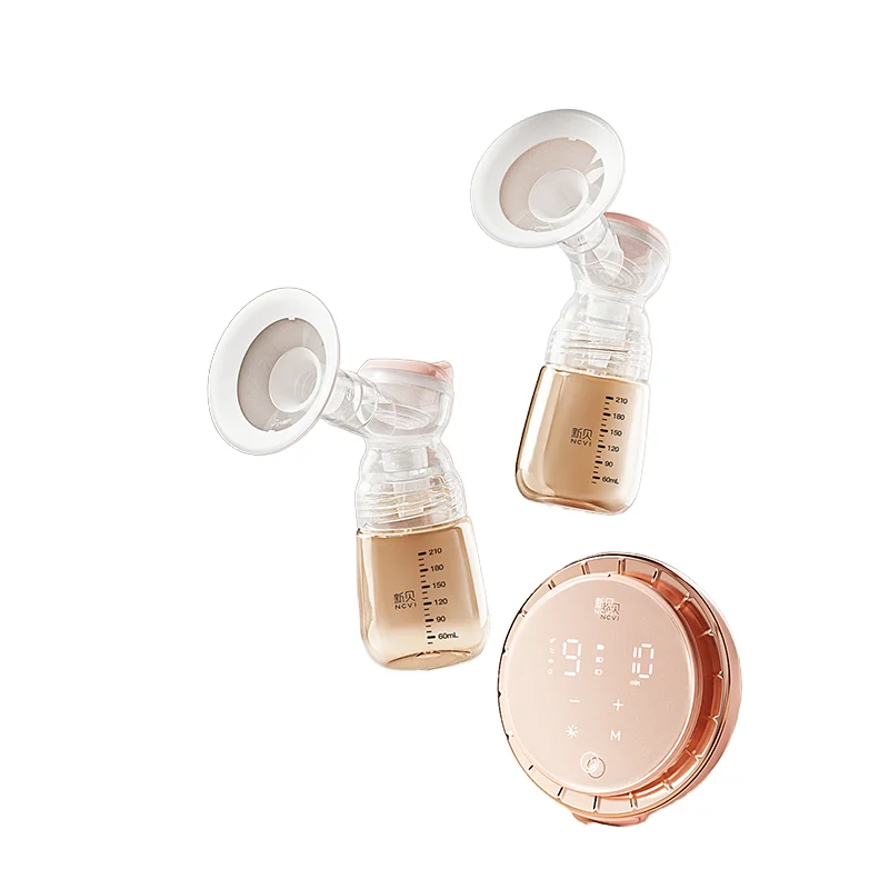 NCVI New Launch пищевой двойной электрический молокоотсос двусторонний бесшумный силиконовый молокоотсос