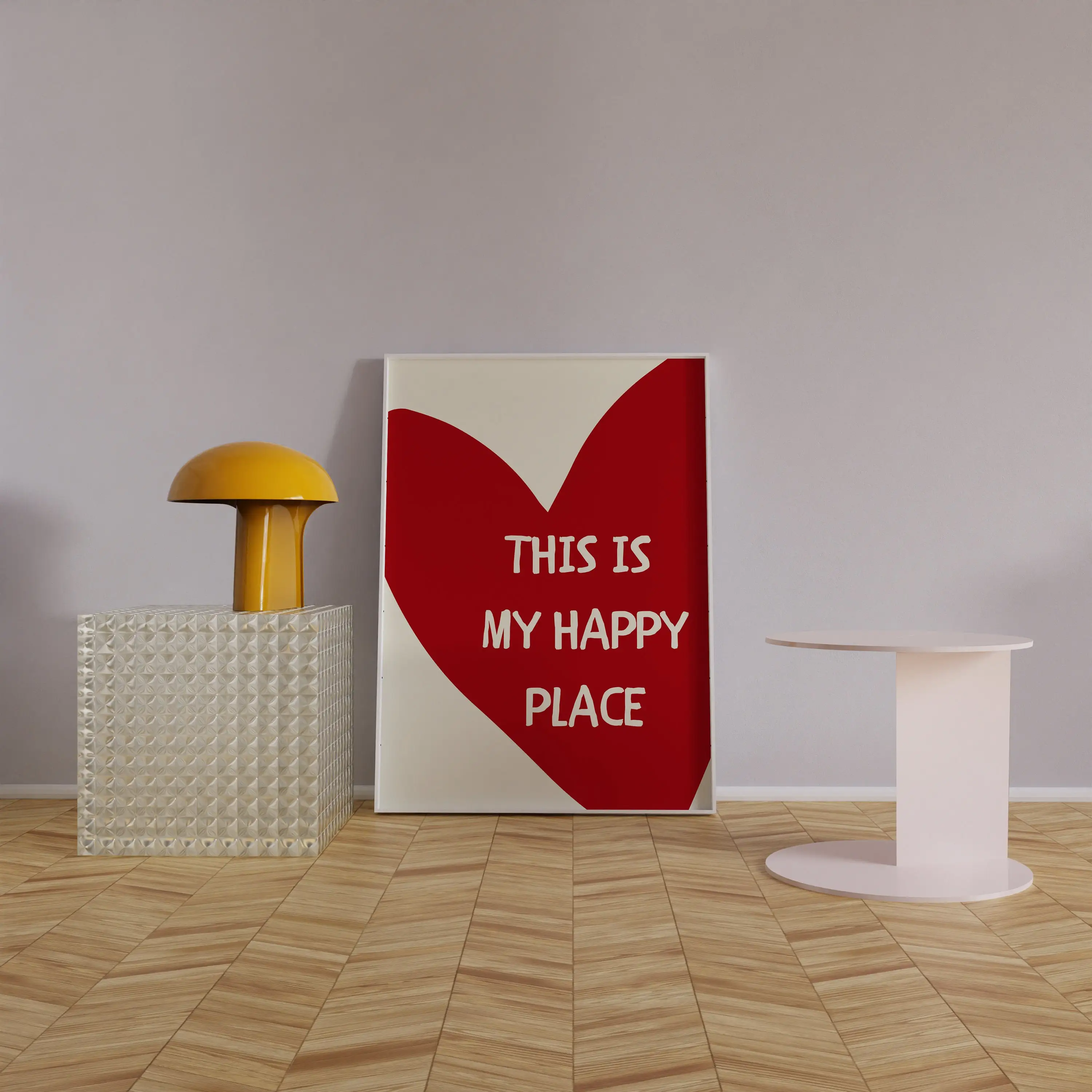 الرجعية هذا هو بلدي سعيد مكان قماش يطبع الأحمر الحب ملصقات فنية جدارية لغرفة المعيشة الحديثة غرفة نوم عنبر وديكور المنزل #4