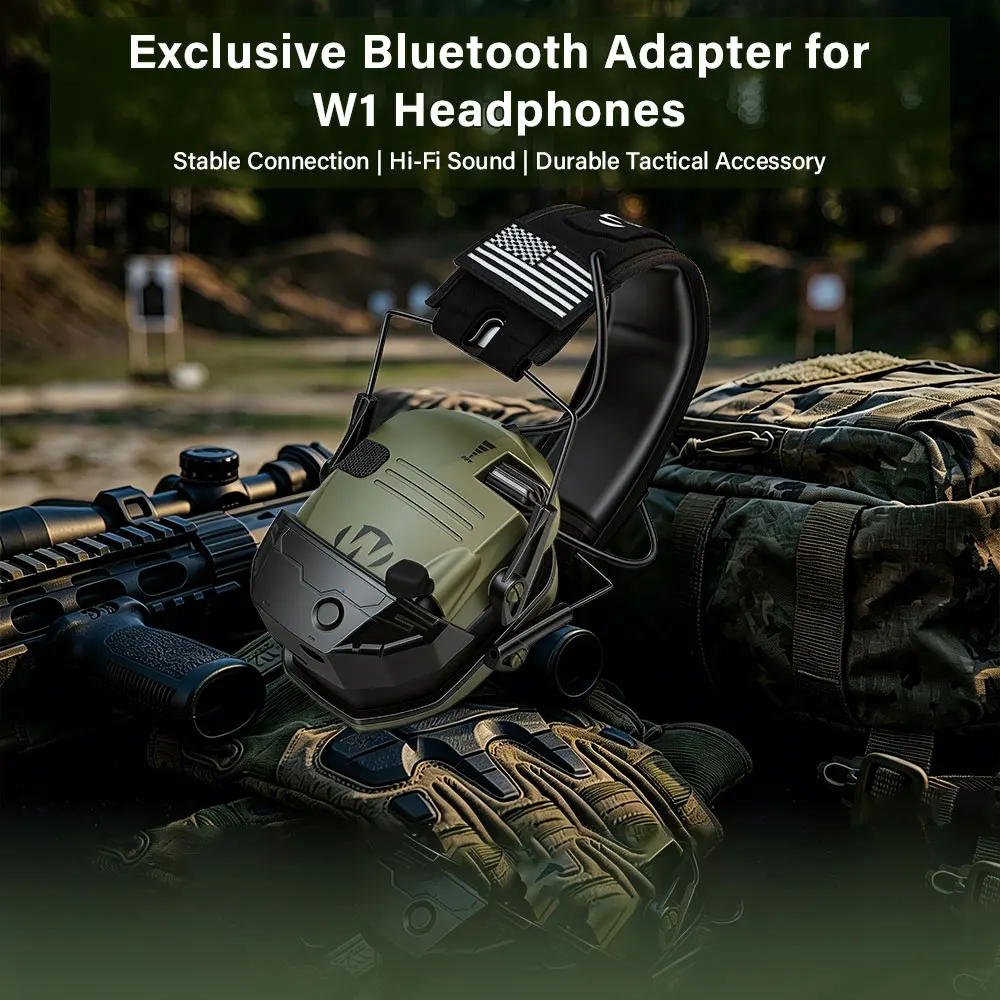 New W1/W3 Wireless Tactical Bluetooth Shooting Hearing Protector Active Anti-Noise Earmuff Professional Noise Reduction Headset