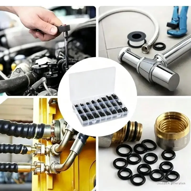 1200-teiliges NBR O-Ring-Set 1200/270/225-teilig, hitzebeständige Gummi-Öldichtungen, Reparaturwerkzeug für Sanitär- und Wartungsarbeiten – Detail 7