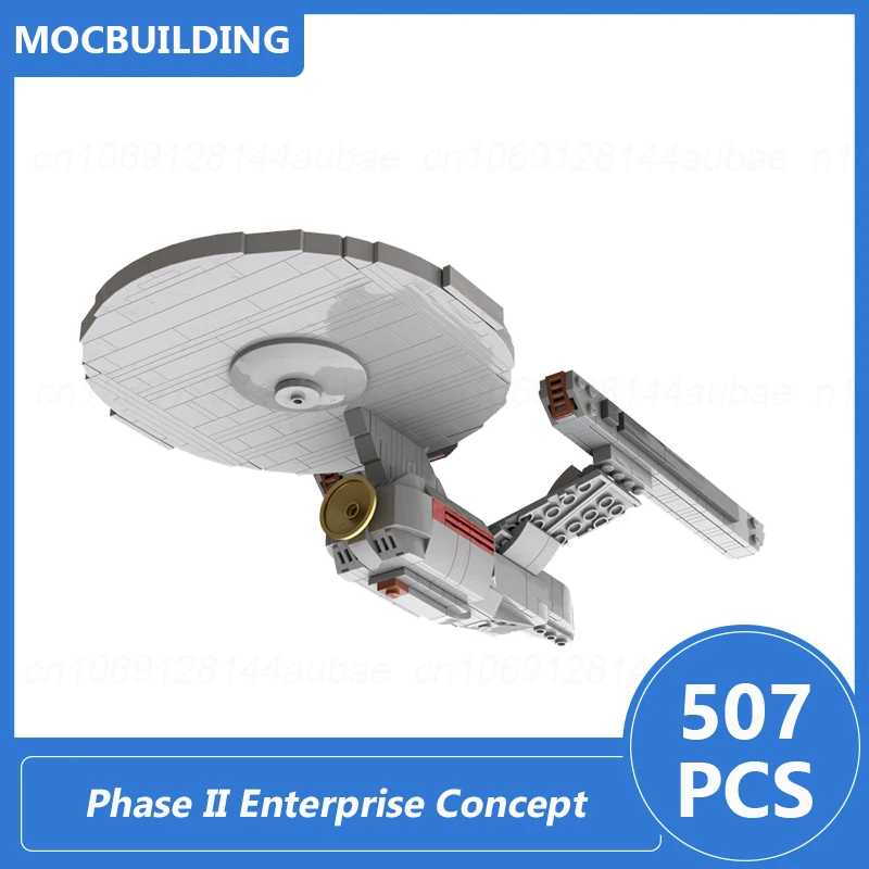 Phase II Enterprise Concept & Centaur Class Model DIY Assemble Bricks Space Educational Creative Collection Display Toys Gifts