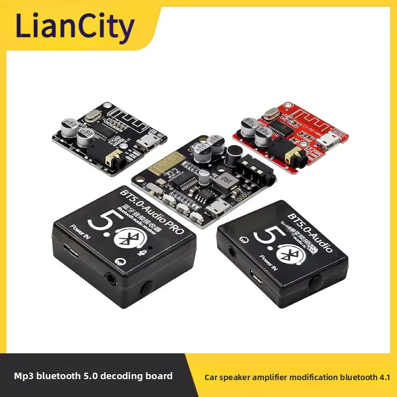Bluetooth 4.1/5.0 MP3 Decoding Board Wireless Audio Receiver for Car Speaker DIY