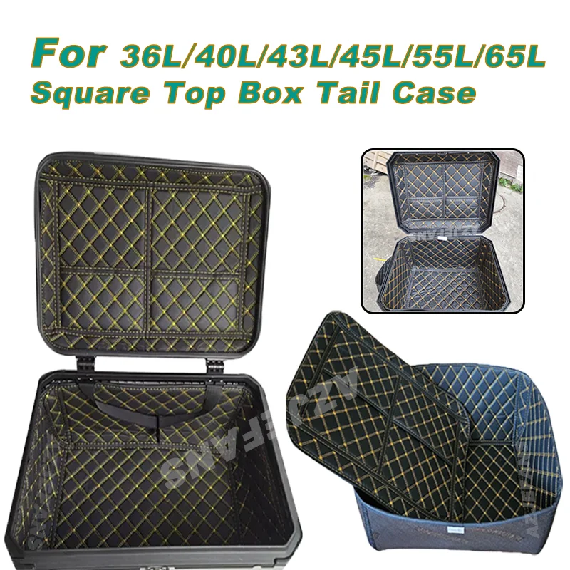 For 36L 40L 43L 45L 55L 65L Motorcycle Tail Box Square Top Box Trunk Cargo Liner Pads