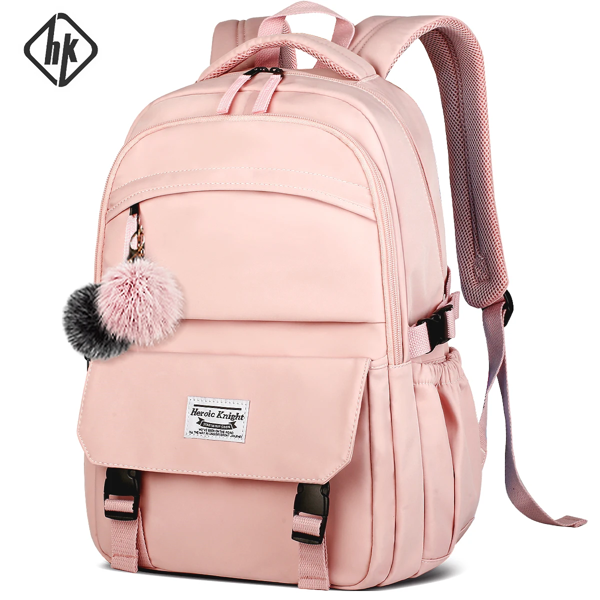 HK Fashion Women's School Bag 15.6 Inch Laptop Backpack For College Anti Theft Large Bookbag Casual Travel Daypack Girls Student