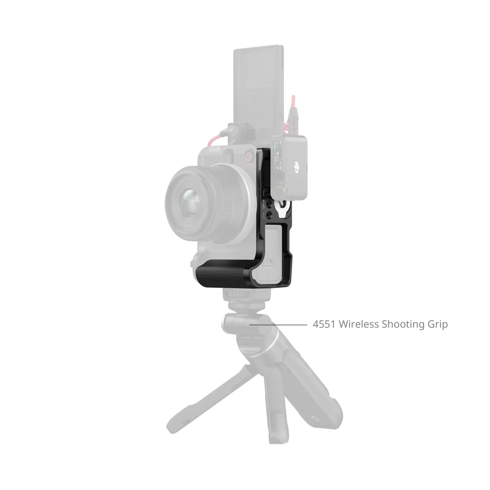 SmallRig L-Shaped Camera Cage Mount Plate For Canon EOS R50 V Quick Release Plate With Handle 1/4"-20 Threaded Holes L Plate