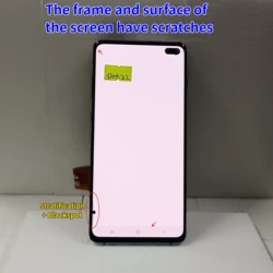 FOR S10+ LCD With Defect For Samsung Galaxy S10 Plus Display Screen G975 G975F Assembly S10plus G975U G9750 Touch panel replace