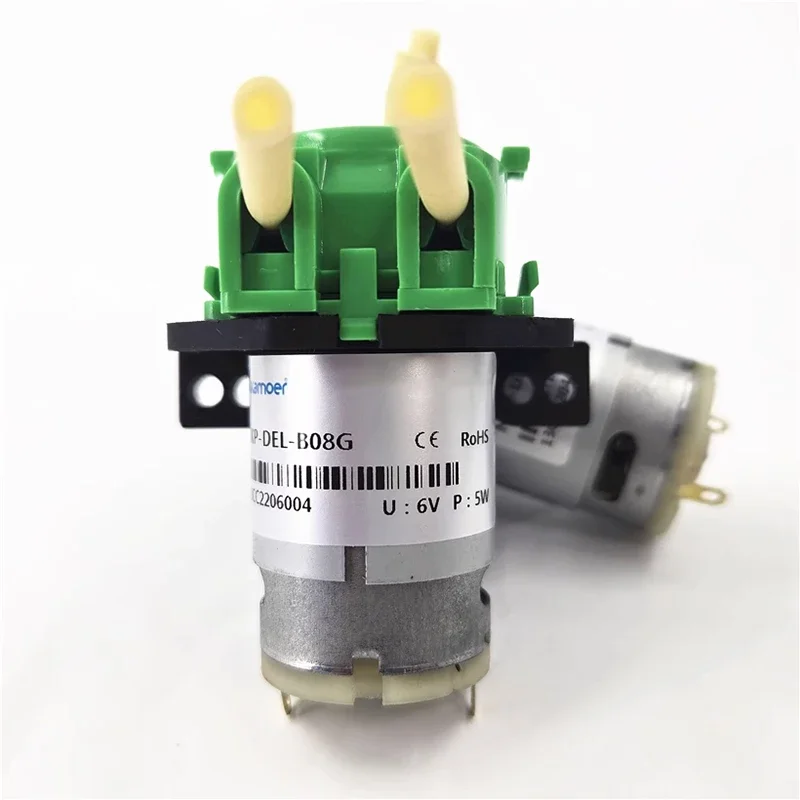 DC6V Small Peristaltic Water Pump Dosing Micro Mini Self-priming Suction Liquid Pump Direction Reversible Lab Metering Pump