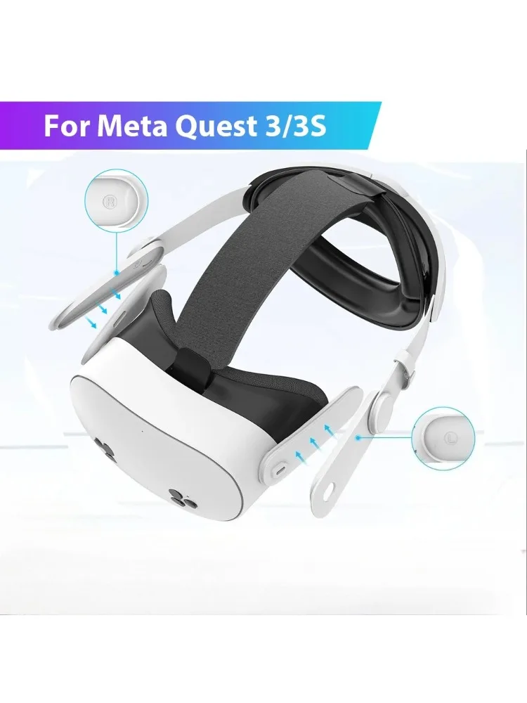 Ulepszony regulowany pasek na głowę do Meta Quest 3/3S wymienny pałąk Elite pasek nakrycia głowy do akcesoriów Oculus Quest 3S VR — zdjęcie produktu 7